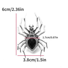 Retro Punk Hip hop Dark Wind Alloy Spider Ring Halloween Party