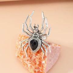 Retro Punk Hip hop Dark Wind Alloy Spider Ring Halloween Party
