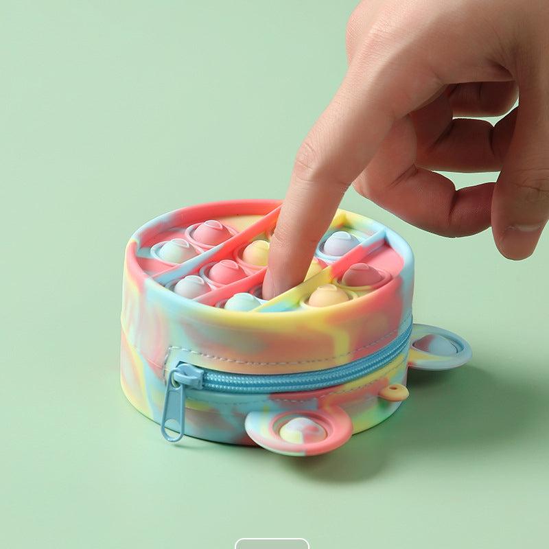 Kids' Silicone Coin Purse, Stress Relief Toy Storage Bag