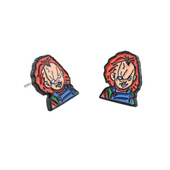 Halloween Horror Movie Earrings Stainless Steel Stud Earrings For Woman Girls