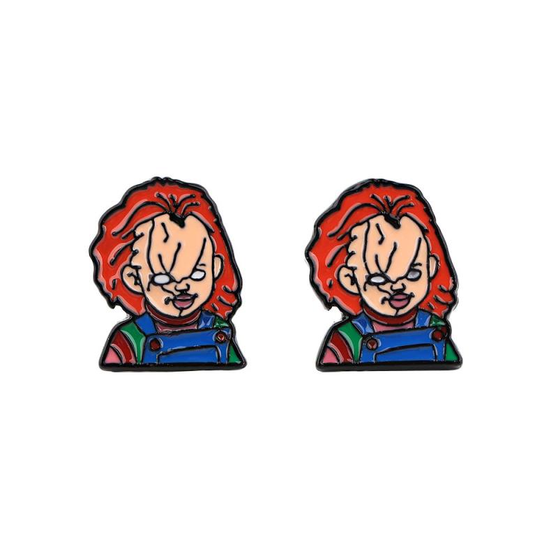 Halloween Horror Movie Earrings Stainless Steel Stud Earrings For Woman Girls