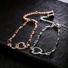 Retro Heart Bracelet Sweet Heart Party Jewelry