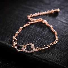 Retro Heart Bracelet Sweet Heart Party Jewelry