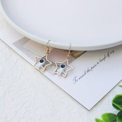 Asymmetric Moon & Star Earrings - Creative Jewelry Gift