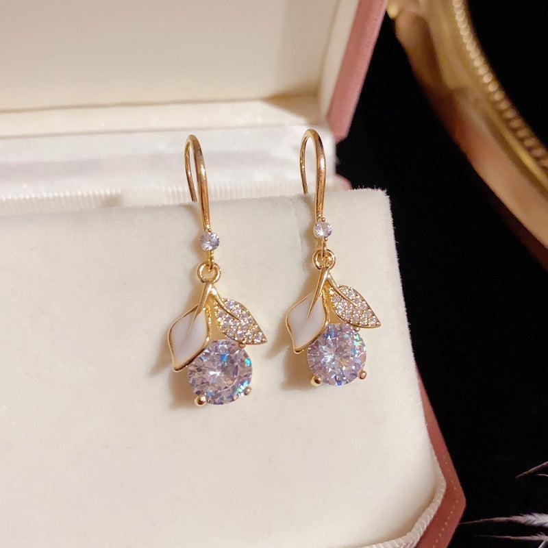 Cherry Earrings Female Versatile Gift