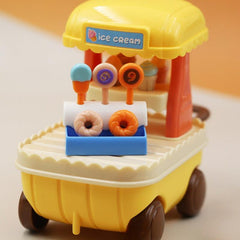 Home Simulation Mini Dessert Car Lollipop Donut Trafficking Car Model Ornament