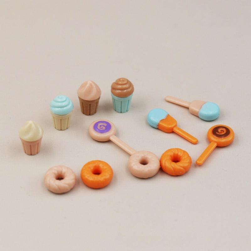 Home Simulation Mini Dessert Car Lollipop Donut Trafficking Car Model Ornament