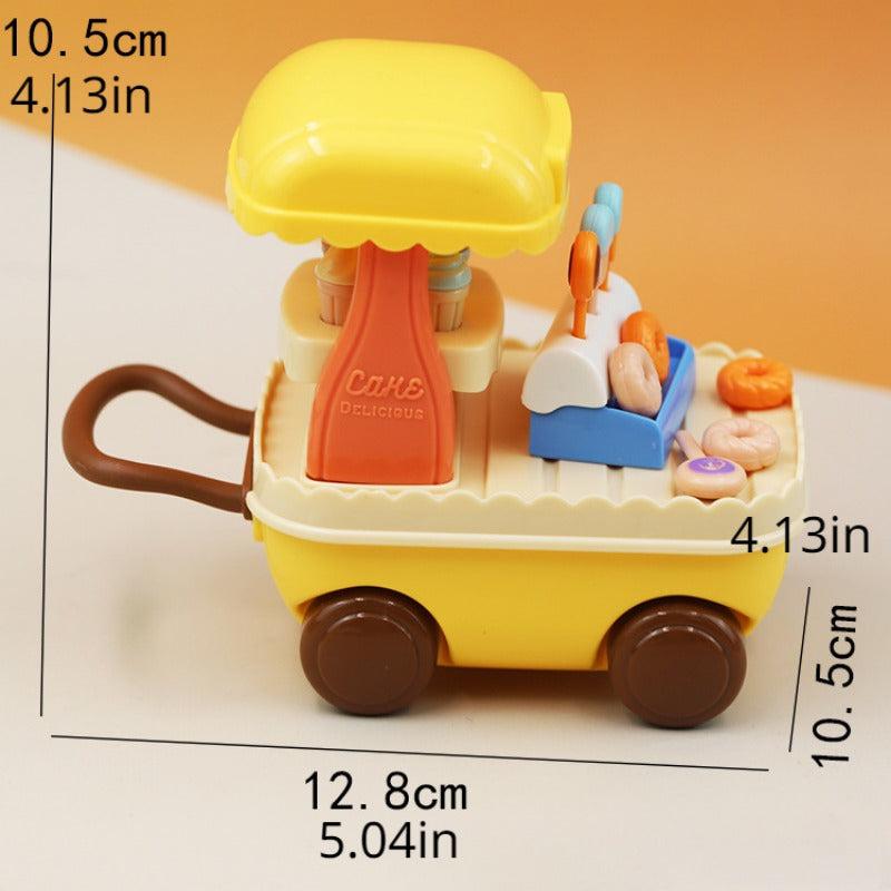 Home Simulation Mini Dessert Car Lollipop Donut Trafficking Car Model Ornament