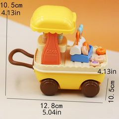 Home Simulation Mini Dessert Car Lollipop Donut Trafficking Car Model Ornament