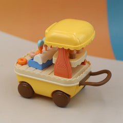 Home Simulation Mini Dessert Car Lollipop Donut Trafficking Car Model Ornament