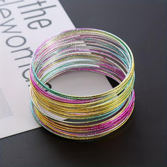 Bohemian Style Stackable Bracelets: Hip Hop Accessories For Women