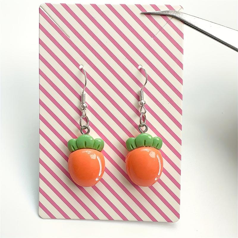 Fruit Motif Carro Avocado Dangle Earrings For Women
