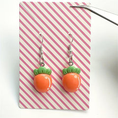 Fruit Motif Carro Avocado Dangle Earrings For Women