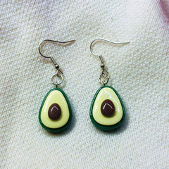 Fruit Motif Carro Avocado Dangle Earrings For Women