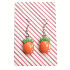 Fruit Motif Carro Avocado Dangle Earrings For Women