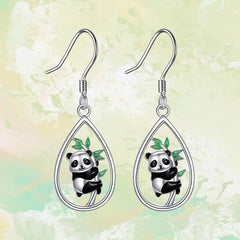 Panda Water Drop Earrings for Women Girls Birthday