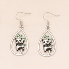 Panda Water Drop Earrings for Women Girls Birthday