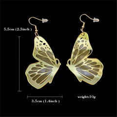 Acrylic Butterfly Wing Earrings Studs Gift Women Girlfriend