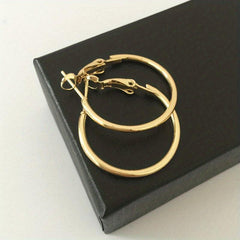Harajuku Style Big Circle Earrings DJ Nightclub Ear Clip