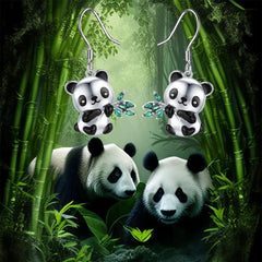 Panda Small Animal Earrings Kids Birthday Holiday Gift