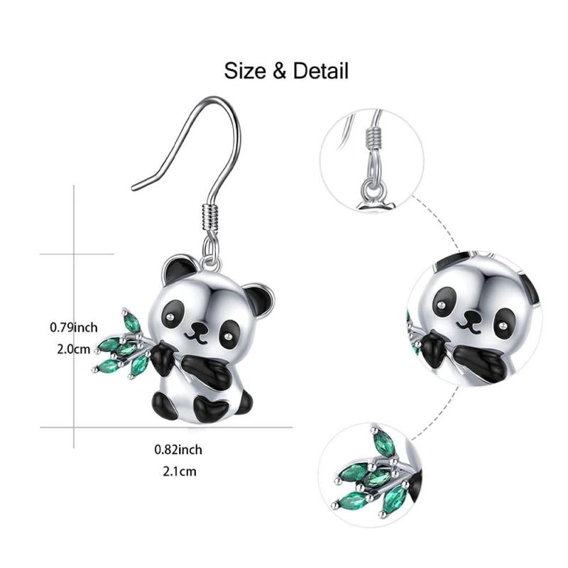 Panda Small Animal Earrings Kids Birthday Holiday Gift