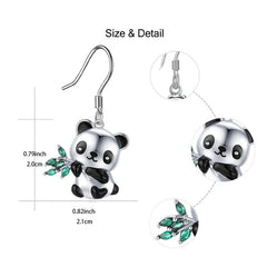 Panda Small Animal Earrings Kids Birthday Holiday Gift