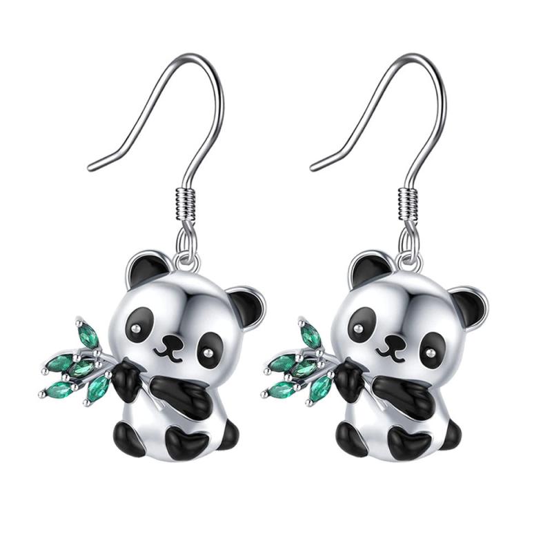 Panda Small Animal Earrings Kids Birthday Holiday Gift