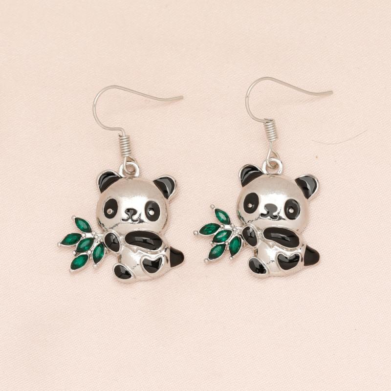Panda Small Animal Earrings Kids Birthday Holiday Gift