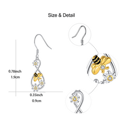 Daisy Bee Earrings Perfect Birthday & Christmas Gift