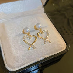 Heart Shaped Earrings Ladies Retro Earrings