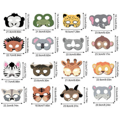 16 Pcs Ocean Animals Masks Costume Party Supplies