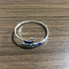 Lady Jewelry Sterling Silver&peacock Bracelet