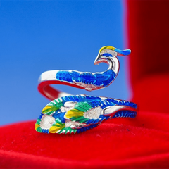 Lady Jewelry Sterling Silver&peacock Bracelet