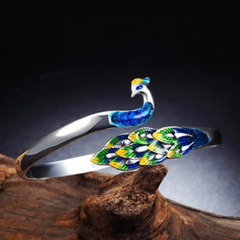 Lady Jewelry Sterling Silver&peacock Bracelet