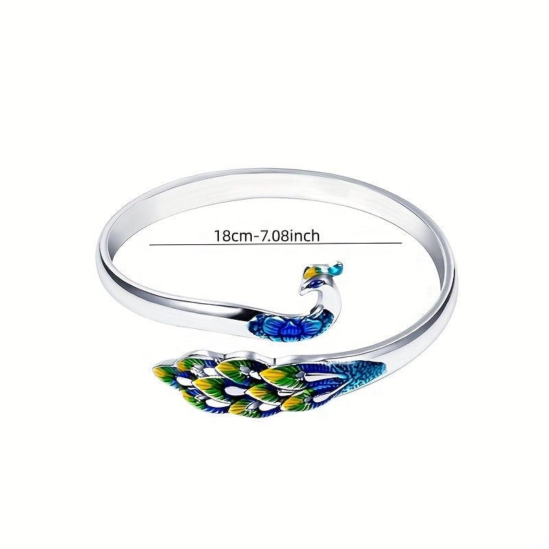 Lady Jewelry Sterling Silver&peacock Bracelet