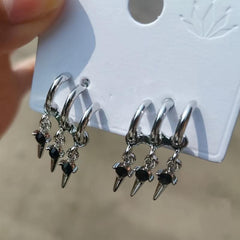 Three layer Star Stud Earrings for Girls