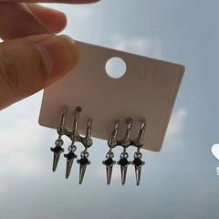 Three layer Star Stud Earrings for Girls