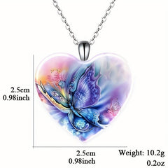 Crystal Pendant Necklace Dream Butterfly English Birthday Gift