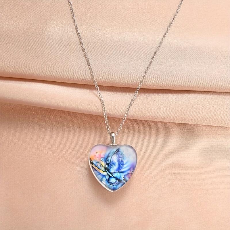 Crystal Pendant Necklace Dream Butterfly English Birthday Gift