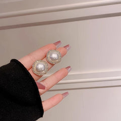 Red Stud Earrings Female Light Style Sense Niche Temperament Earrings