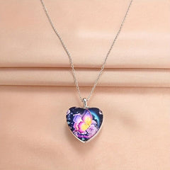 Crystal Pendant Necklace Dream Butterfly English Birthday Gift