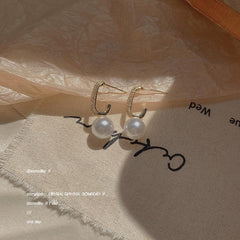 Pearl Earrings Female Small Minority Micro set Earrings Temperament Earrings