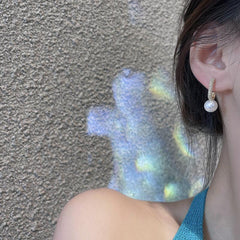 Pearl Earrings Female Small Minority Micro set Earrings Temperament Earrings