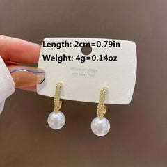 Pearl Earrings Female Small Minority Micro set Earrings Temperament Earrings