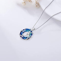 Dolphin Crystal Pendant Necklace Toy Birthday Gift