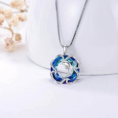 Dolphin Crystal Pendant Necklace Toy Birthday Gift