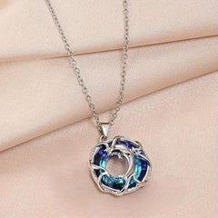 Dolphin Crystal Pendant Necklace Toy Birthday Gift