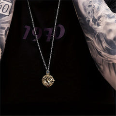 Vintage Lion Dragon Pendant Necklace Hip Hop Metal Rock Punk Jewelry