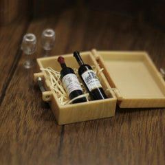 Toy House Accessories Food Play Children's Play House Toys Red Wine Box Set