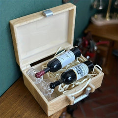 Toy House Accessories Food Play Children's Play House Toys Red Wine Box Set